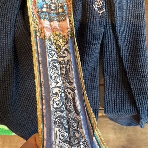 2005 L.A.M.B. Gwen Stefani Y2K Black Thermal Shirt - Picture 4 of 6